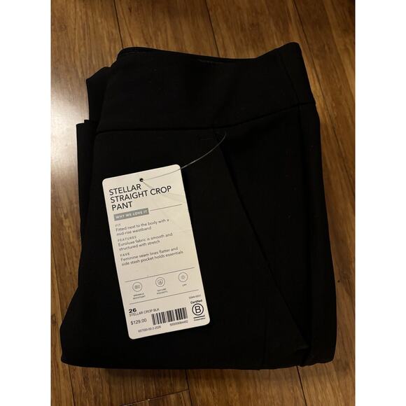 Athleta Stellar Straight Crop Pant Black Plus Size 26 NWT $129 Workwear Stretch - Picture 7 of 7